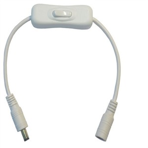 DC Male To Female Power Switch Cable With Inline On Off Switch For Small Appliances <b>Control</b> <b>Wiring</b> 1.5mm Outer Diameter PVC - Product Image 2