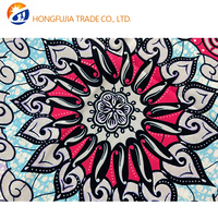 Kain Katun Murni Tenun Afrika Batik Merah Biru Motif Bunga Mandala Ankara Calico Polos Pakaian Gaya Nasional Anak Laki-laki Grosir