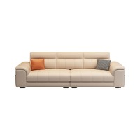 Canapé Modulaire Luxueux 2025 Crème Française pour Petit Salon Moderne Simple Droit Double ou Triple Siège