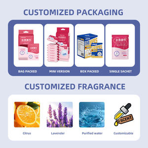 Lingettes détachantes jetables écologiques multi-usages pour tous les tissus, emballées individuellement, format voyage, pour la <span class=keywords><strong>lessive</strong></span> - Product Image 4