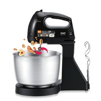 Batteur sur socle RAF R.6659 150W, bol de 2,8L, 7 vitesses, double fouet, 2 batteurs, 2 crochets pétrisseurs pour la pâtisserie, le mélange et les utilisations culinaires