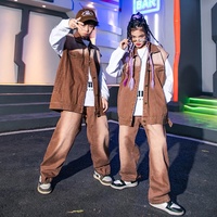 Enfants lâche Hip Hop vêtements Denim sans manches veste rue jean pantalon pour fille garçon danse Costume vêtements adolescent Kpop tenues