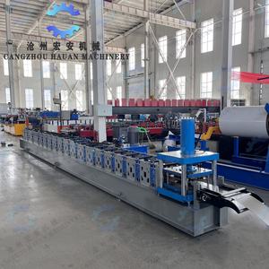 Machine de formage à froid et de poinçonnage à grande vitesse pour montants d'étagères, pilotée par PLC, entraînée par moteur, avec composants d'engrenages et de roulements - Product Image 4