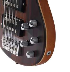 Guitare Basse Électrique Haut de Gamme 5 Cordes Kit Micros Actifs Corps en Frêne 4/5 Acajou/Érable Massif Design Tendance Usine Directe - Product Image 5