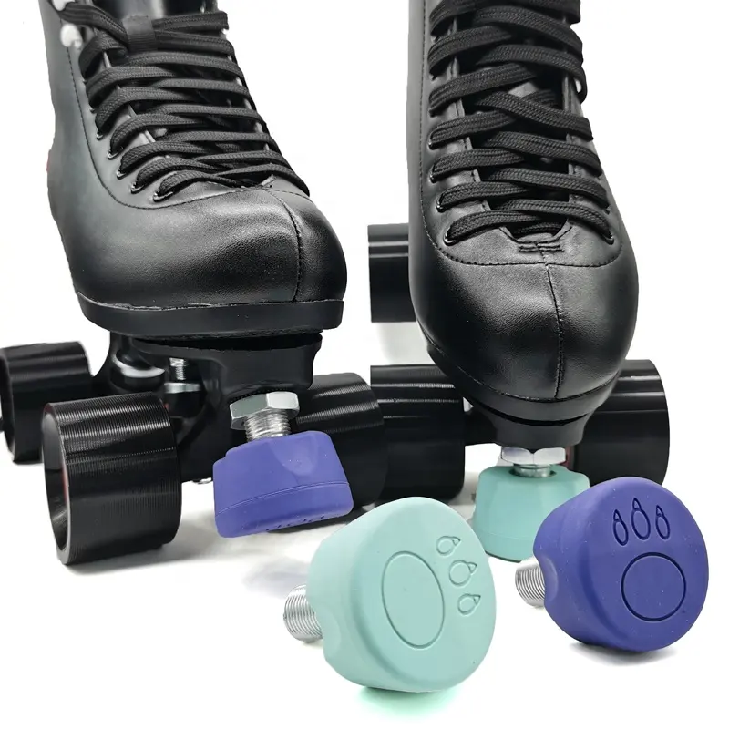 Acessórios de patinete em forma de octagon, acessórios de dedo do pé personalizado duplo, quad profissional de alumínio, 4 rodas, kick de patinação