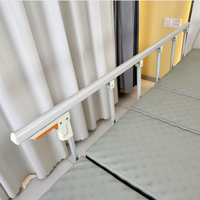Barrière de lit médical pliable en acier inoxydable pour mobilier hospitalier, lit de soins à domicile et lit d'hôpital manuel