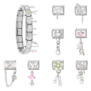 Abalorios de Acero Inoxidable Electrochapados DIY, Modulares, Multifuncionales, Creativos, Conectables, Estilo Europeo, Frescos y Modernos para Pulseras - Product Image 3