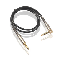 Câble audio plaqué or de haute qualité 6,3 mm-6,3 mm pour microphone/guitare/projecteur