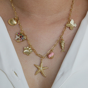 Nuova Serie Oceanica Delicata: Gioielli Estivi Personalizzati con Conchiglie e Animali Marini, Ciondoli Tartaruga e Delfino per Donna - Product Image 2