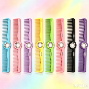 Brosse à cheveux professionnelle personnalisée avec logo OEM, nouveau design, vente en gros, peigne rotatif manuel pour salon - Product Image 1