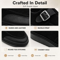 Chaussures habillées hybrides personnalisables pour hommes en daim à boucle, semelle épaisse, RADOLFA – Chaussures de ville décontractées de luxe sur mesure