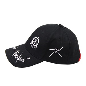 Casquette de baseball unisexe en coton blanc et noir avec imprimé graffiti, sangle réglable, chapeau décontracté - Product Image 5