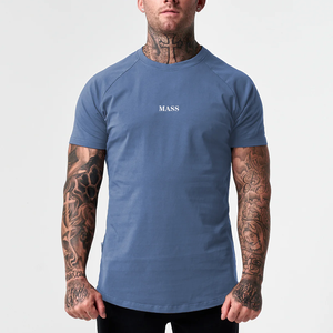 क्लासिक प्रशिक्षण टी शर्ट अच्छी गुणवत्ता 100% कपास पुरुषों की जिम टी शर्ट - Product Image 1