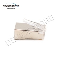 Precio de fábrica Cat5e RJ45 Conector de enchufe Conectores RJ45 Blindados de metal para red de conexión