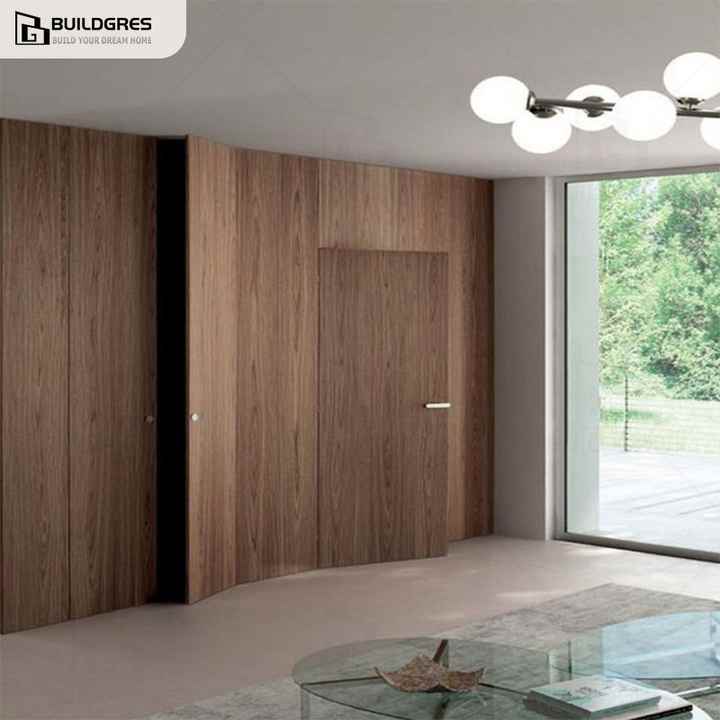 Picture of Buildgres Custom Luxury Invisible Wood Door - Ideal for High - End ...