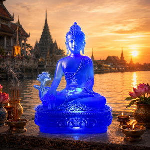 <span class=keywords><strong>พระ</strong></span>พุทธ<span class=keywords><strong>ร</strong></span>ูปพระค<span class=keywords><strong>ร</strong></span>ิสต์มาสแก้วหลากสีสันเคลือบเงาแบบกำหนดเอง งานแก้วตกแต่งบ้านโปร่งแสง <span class=keywords><strong>ร</strong></span>ูปปั้นพระพุทธเจ้าพยาบาล - Product Image 2