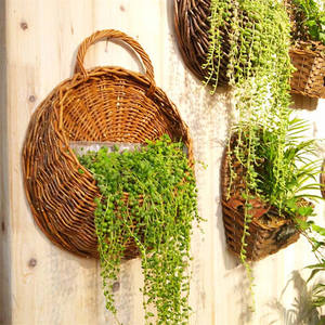 Pots suspendus <span class=keywords><strong>en</strong></span> bambou 10 pouces, grands jardinières, cintre <span class=keywords><strong>tressé</strong></span>, cône, <span class=keywords><strong>jardinière</strong></span> <span class=keywords><strong>en</strong></span> liège, mignon, faux bol, pont <span class=keywords><strong>en</strong></span> fer, miroir, lune - Product Image 3