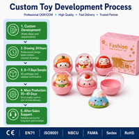 Figurine d'action personnalisée OEM, mini capsule, jouet en PVC, figurine anime chibi, décoration de bureau, ensemble de figurines en boîte mystère, vente en gros