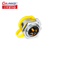 CNLINKO M20 connecteur industriel étanche prise 220V 16A connecteur circulaire 4 broches