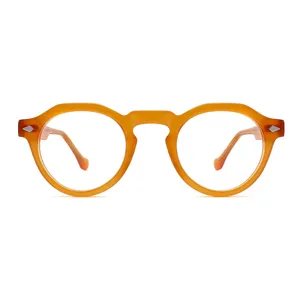 ZHIHENG High quality specialized acetate round colorful italiy eyewear optical glasses frames in stock acetate eyewear