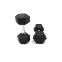 Équipement de Fitness de Gym Personnalisé Abordable Haltères Hexagonaux en Caoutchouc pour Musculation à Domicile