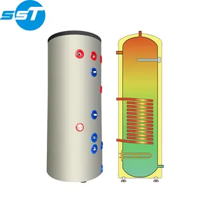 SST 100L 150L 200L 300L Stainless Steel Heat Pump Hot Water Heater Tank For Kitchen Bathroom Hot Water