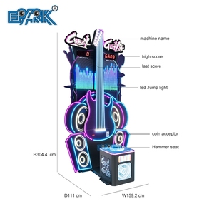 Máquina de Juego de Boxeo Crazy Guitar Hammer, Máquinas de Juegos de Arcade que Funcionan con Monedas, Máquinas de Juegos de Redención - Product Image 4