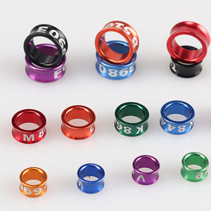 Tijgerhuid Papegaaienpoot Vogelring met Gegalvaniseerde Legering Gesloten <span class=keywords><strong>Ring</strong></span> Vogelring Lasergraveermachine voor Vogels - Product Image 5