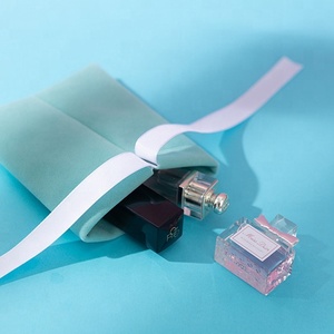 Giá Rẻ Biểu Tượng Tùy Chỉnh In Màu Hồng Trắng Đen Dây Kéo Mỹ Phẩm Đồ Trang Sức Quà Tặng Túi Nhung Túi Da Lộn Satin Túi Với Ribbon - Product Image 6