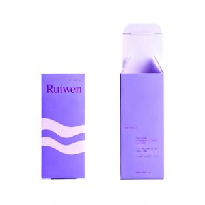 Boîte d'emballage en carton pliable écologique avec logo personnalisé imprimé, pour cosmétiques, huiles essentielles, pour les petites entreprises - Product Image 1
