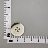 Botones Decorativos de Resina Cosidos a Mano con 4 Agujeros, Color Beige, para Coser Prendas