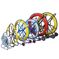 Outils essentiels pour le tirage de câbles souterrains : Poussoir de câbles motorisé pour conduits, Serpentin de tirage de câbles, Outil de tirage de câbles à bande
