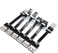 Ruban USB plat et Flexible, 1mm, Micro USB (bas)