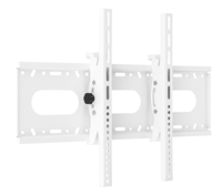 Support mural inclinable pour téléviseur en acier laminé à froid blanc, inclinaison +/-15°, distance 60 mm, VESA 600x400 mm, pour téléviseurs de 32 à 70 pouces, capacité 50 kg, CE/RoHS