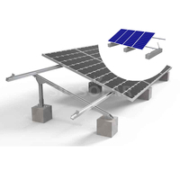 Support de montage de panneaux solaires pour toit plat, design triangulaire pour une installation facile, système de montage solaire