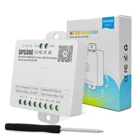 Contrôleur d'éclairage LED intelligent Sp530E, contrôle par application de maison intelligente, puce principale double mode WiFi, DC5V~24V SPI+5CH multifonction 6A