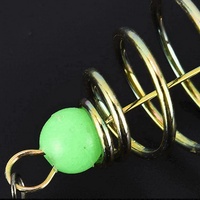 Copper Spring Shoal Fischernetz falle mit Night Luminous Bead Ball Solid Ring Angel anschluss für das Süßwasser fischen