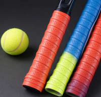Bande de revêtement de raquette en PU perforée, gaufrée, antidérapante et absorbant la transpiration pour le tennis, le badminton, le squash - Accessoires de raquette
