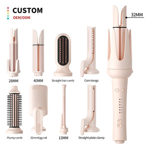 Automatischer Rotierender Lockenstab Professionelles Lockenwickler-Set Tragbare 9-in-1 Austauschbare Lockenstäbe für Frauen - Product Image 1