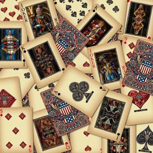 Carte da Poker Personalizzabili <span class=keywords><strong>Zoe</strong></span> Brand USA (in Carta) con Design Bandiera USA, Pronte per la Spedizione Transfrontaliera, per Giochi di Scacchi e Carte - Product Image 1