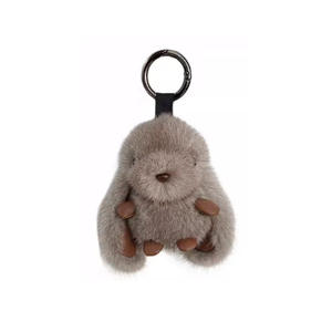 Kawaii coniglietto di peluche borsa portachiavi portachiavi regalo di compleanno soffice pelliccia di coniglio coniglietto portachiavi portachiavi auto ciondolo regalo - Product Image 3