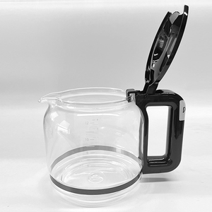 המכירה הטובה ביותר 12 גביע בורוסיליקט קפה זכוכית שקוף דקנטר עבור מכונת cuisinart בסגנון עיצוב קלאסי - Product Image 6