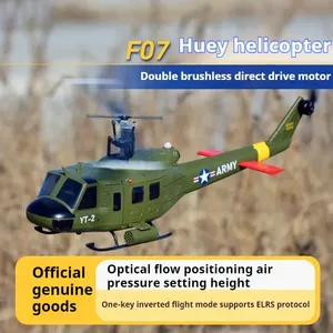 Yuxiang F07-V UH-1 <span class=keywords><strong>huey</strong></span> 6CH 3D/6G flybarless aerobatic Scale RC 2.4G Gyro โรเตอร์เดียว RTF BNF ของเล่นงานอดิเรก - Product Image 5