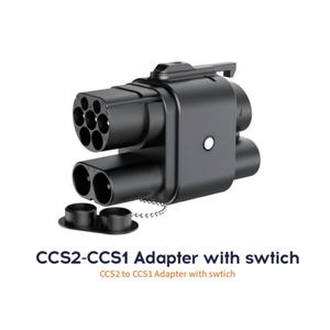 Nouveaux connecteurs GBT Type EV Adaptateur de prise CCS2 à CCS1 avec prises et entrées de commutation compatibles avec les chargeurs EV - Product Image 2