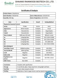 Rainwood Supply White ning Glutathion Supplement Großhandel Glutathion Pulver für die Hautpflege - Product Image 2