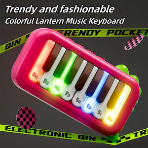 Instrumento Musical Multifuncional, Mini Piano de 8 Teclas para Niños, Piano de Dibujos Animados con Luces, Juguetes de Aprendizaje Musical - Product Image 6