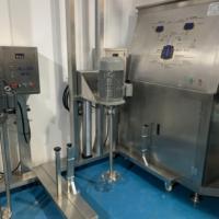 Dispositif de levage pneumatique mobile en acier inoxydable pour produits chimiques liquides et laboratoires alimentaires, mélangeur-disperser automatique 500L