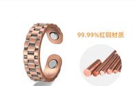 2025 bijoux 99.9% cuivre doigt ouvert anneaux réglables bijoux pour l'arthrite