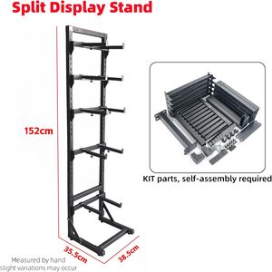 Soporte de exhibición metálico PYFORE para coches RC, estante de almacenamiento ajustable de 152x355x385cm para <span class=keywords><strong>camiones</strong></span> Crawler a escala 1/10, 1/12, 1/18, 1/24 - Product Image 2