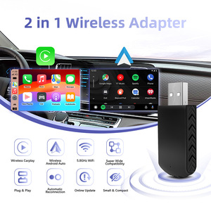 Câblé vers sans fil CarPlay et Android <span class=keywords><strong>Auto</strong></span> 2 en 1 Adaptateur de module intelligent Android <span class=keywords><strong>Auto</strong></span> Sans fil ABS Voiture <span class=keywords><strong>Internet</strong></span> sans fil - Product Image 2